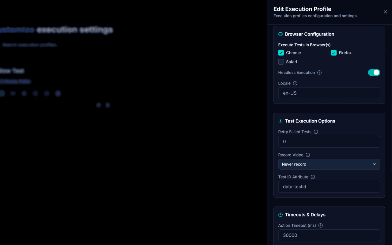 Execution Profiles